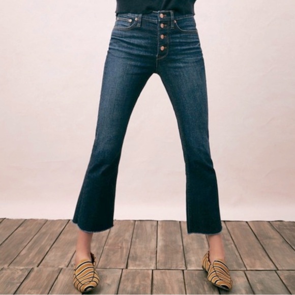 J. Crew 9” Demi Boot Crop Jeans Button Fly - Picture 13 of 13